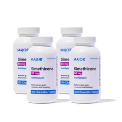 MAJOR Simethicone Gas Relief tablets pack—chewable relief after meals.