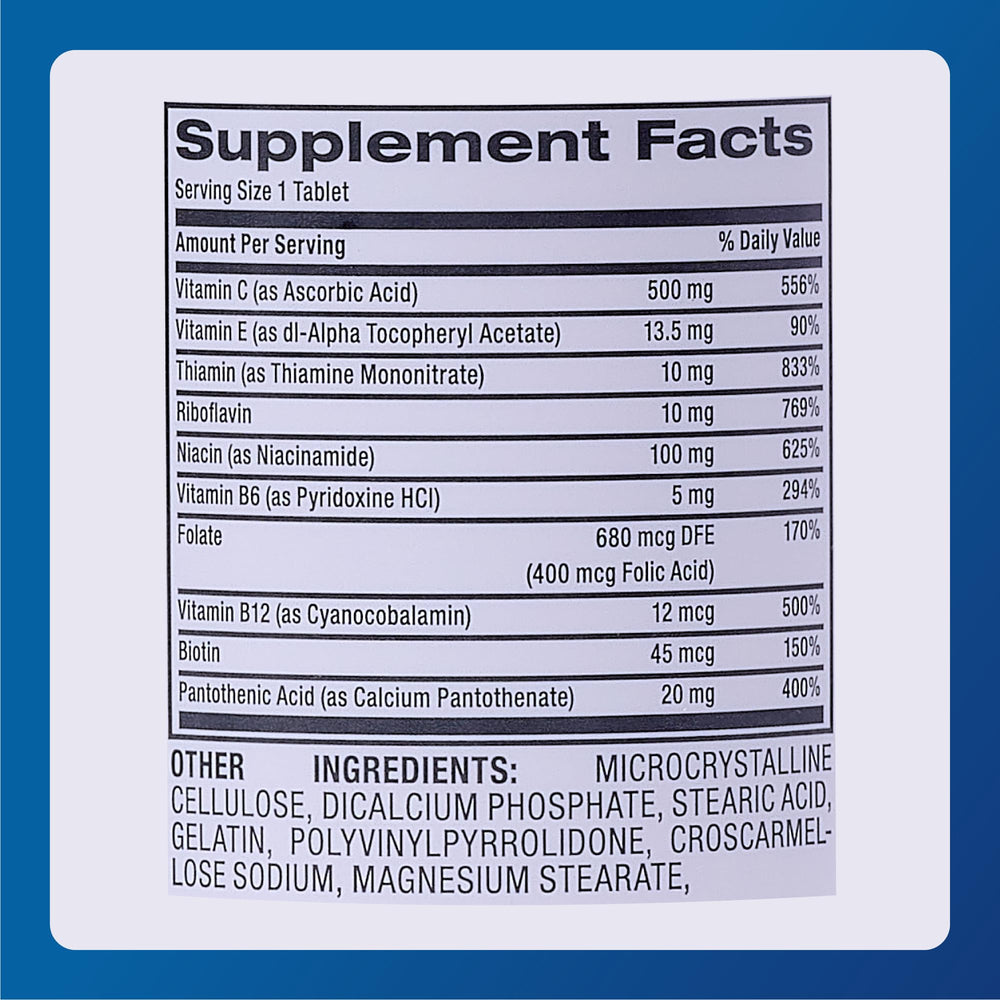 Serving suggestion: one tablet daily with a meal