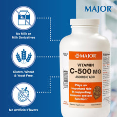 Vitamin C 500 mg tablet ingredients label
