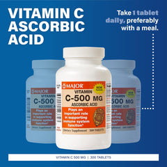 Vitamin C-500 mg tablets bottle with label