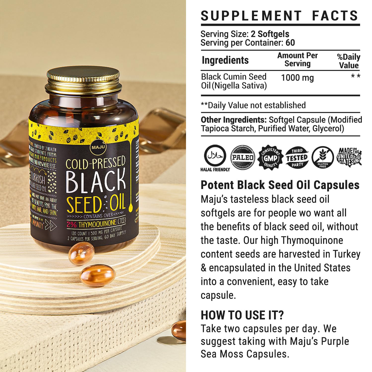Sourcing of Turkish black cumin seeds for Maju products