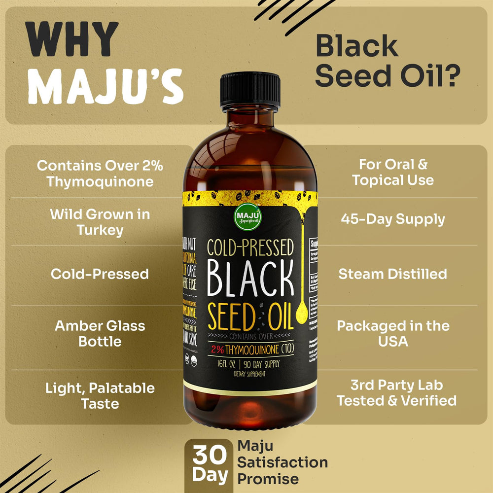 Cold-press extraction process for MAJU Black Seed Oil