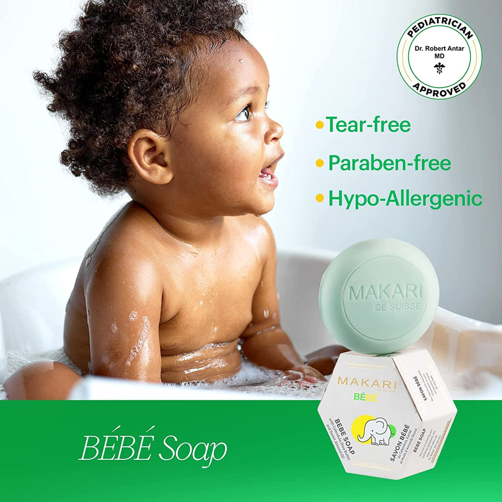 Makari Baby Soap 5.4oz label close-up