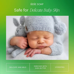 Close-up texture of Makari Baby Soap