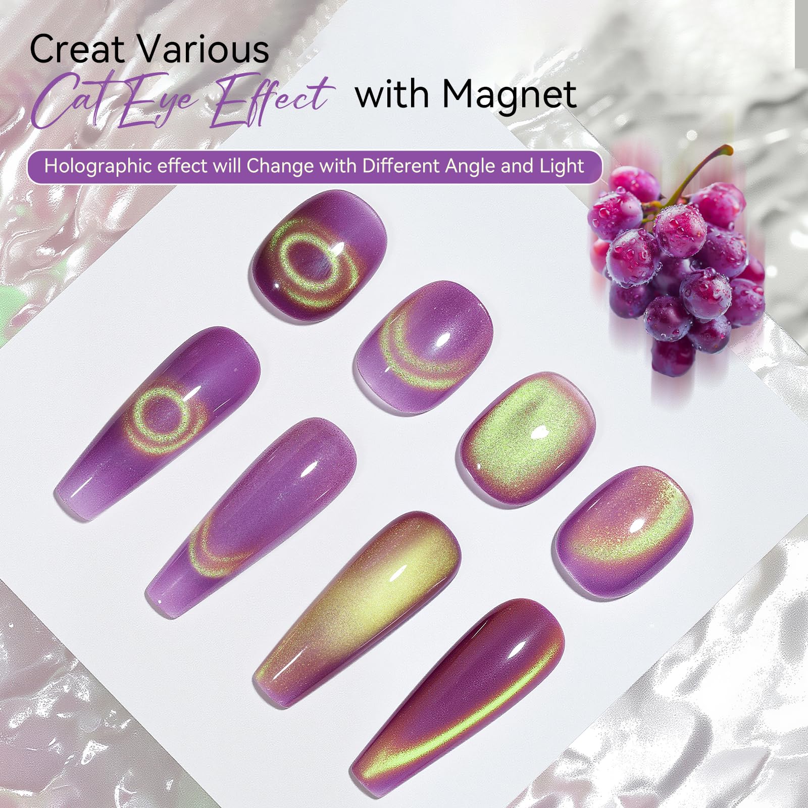Close-up of the applicator brush delivering smooth, even cat-eye coverage