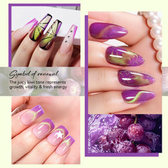 Salon-quality finish suitable for home use with magnet effect