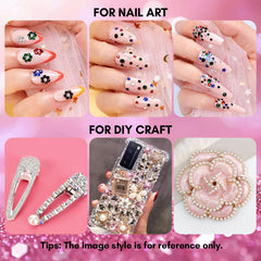 Makartt dark purple gift-ready rhinestones packaging for festive gifts.