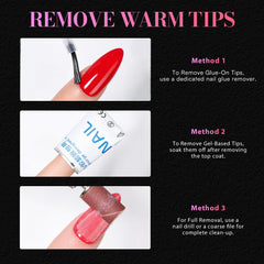 Makartt French-tip press-on nails enable bold designs with reliable adhesion.