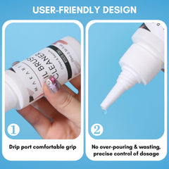 Makartt Gel Brush Cleaner dissolving gel residue from brushes after use