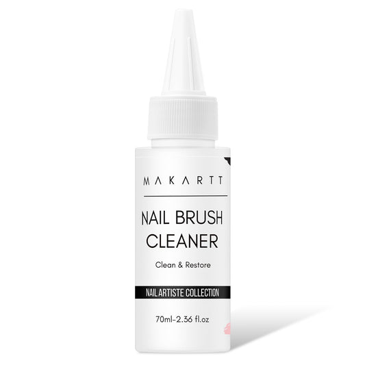 Makartt Nail Art Brushes Cleaner bottle shown for powerful brush cleaning and bristle care