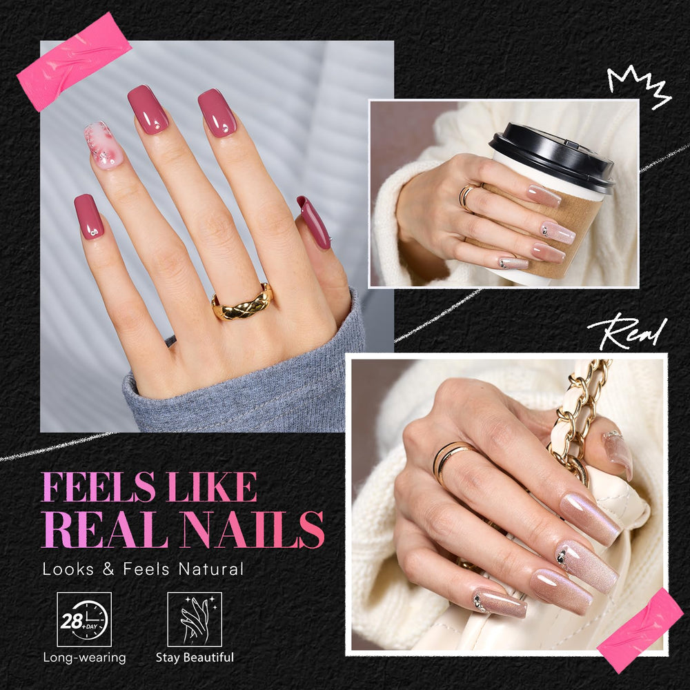 Makartt pre-etched clear nails enable quick application and precise, salon-ready nail art.