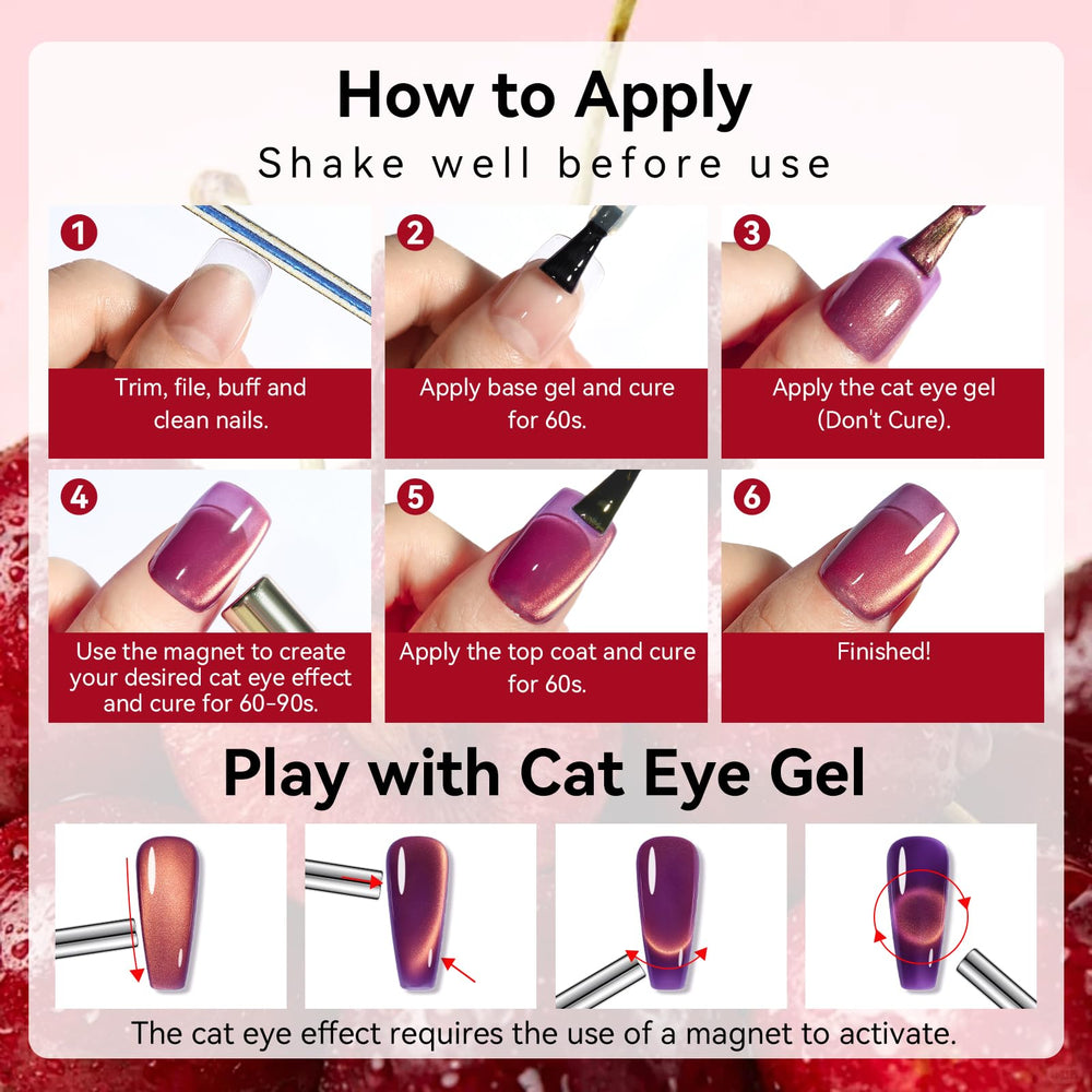 Makartt Cat Eye Gel Polish ideal for salon or home use