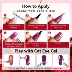 Makartt Cat Eye Gel Polish ideal for salon or home use