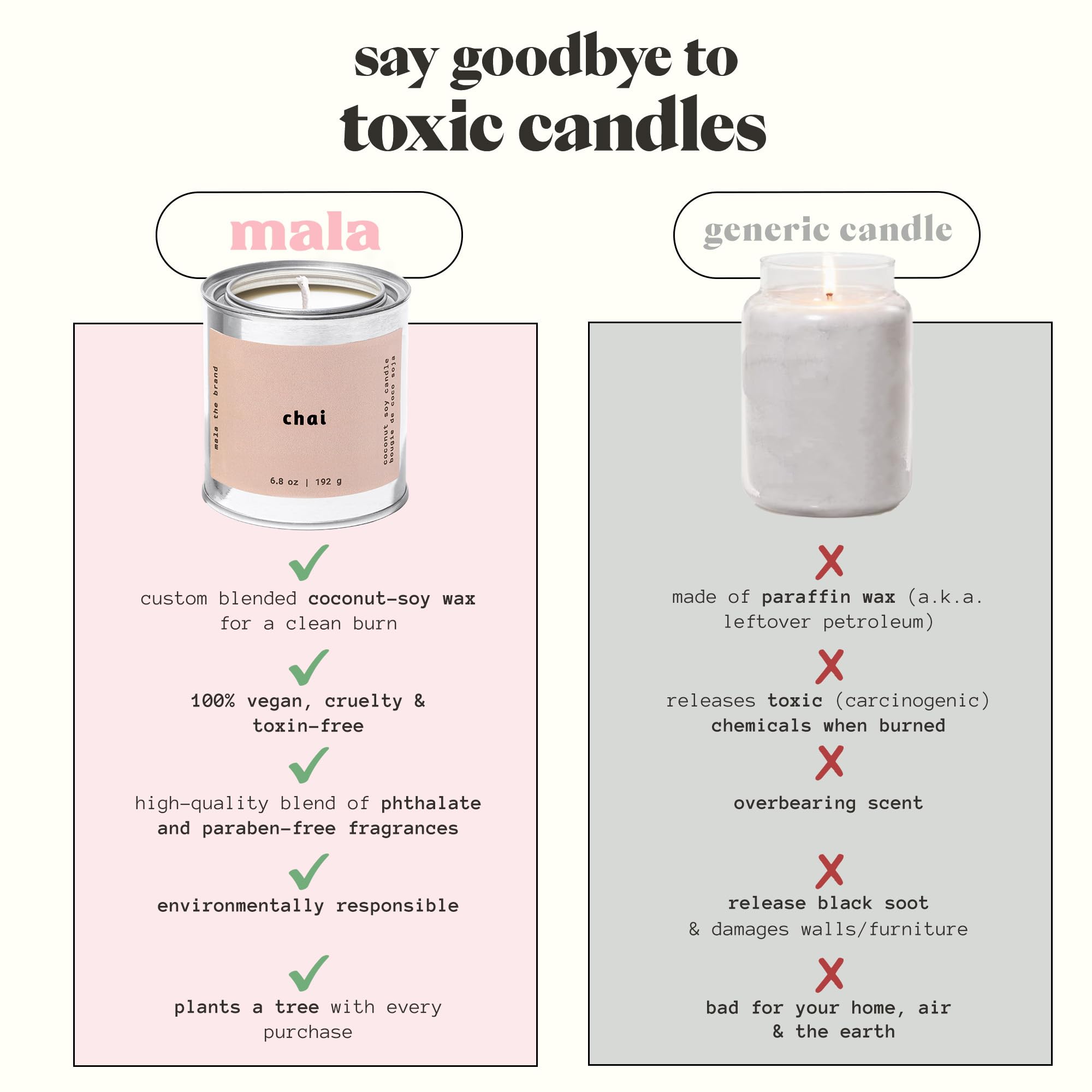 Product packaging highlighting vegan and cruelty-free