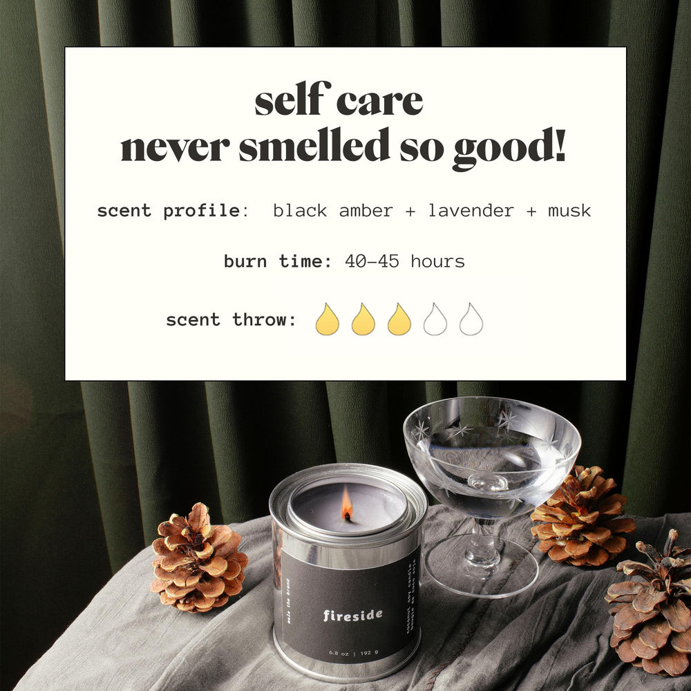 Soy-coconut wax blend used in Mala Fireside candle
