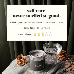 Soy-coconut wax blend used in Mala Fireside candle