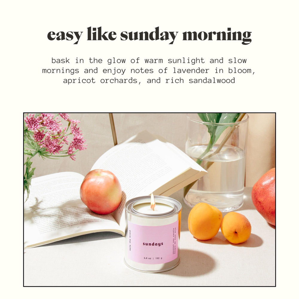Apricot, lavender, and sandalwood fragrance label detail