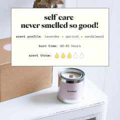 Eco-friendly packaging and sustainable design of MALA Sundays candle