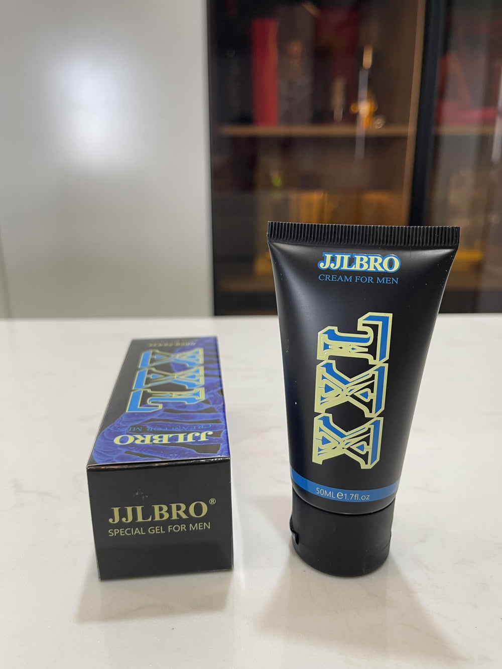 Travel-friendly compact bottle of the cream