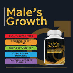 Male's Growth 120 tablets pack front view