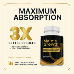 Close-up of ingredients used in Male's Growth for Men
