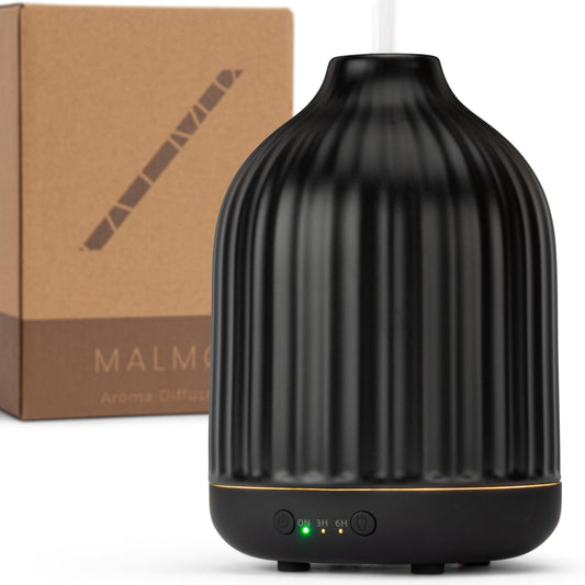 MALMØ Ceramic Diffuser 250ml black front view