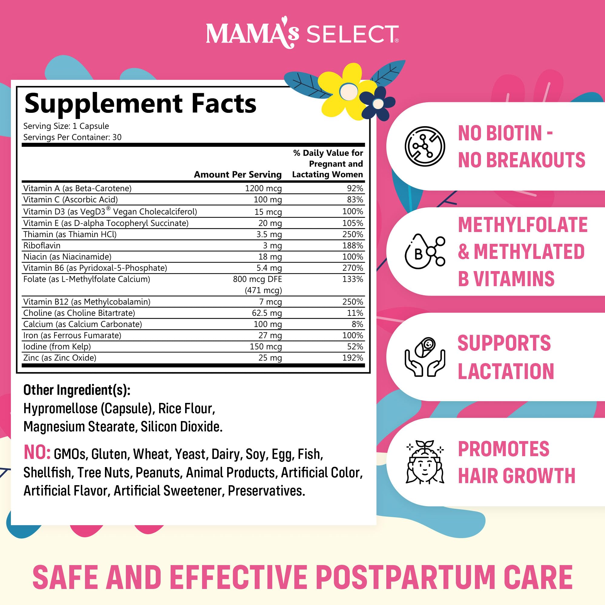 Close-up of the product label on the bottle.