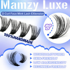 Mamzy Luxe beginner-friendly kit for effortless DIY lash extensions.