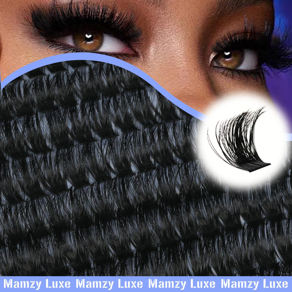 Mamzy Luxe 100D clusters deliver dramatic full-volume effect.