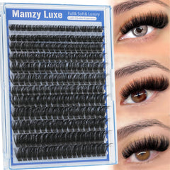 Mamzy Luxe cluster kit for reliable DIY lash extensions at home.