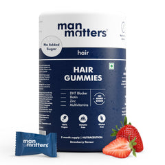 Man Matters Biotin Hair Gummy bottle – 60 gummies