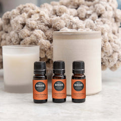 Mandarin Nova essential oil used in diffuser, candle, and laundry