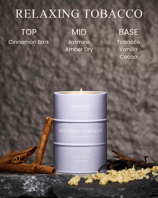 Close-up of lead-free cotton wick inside M&SENSE candle