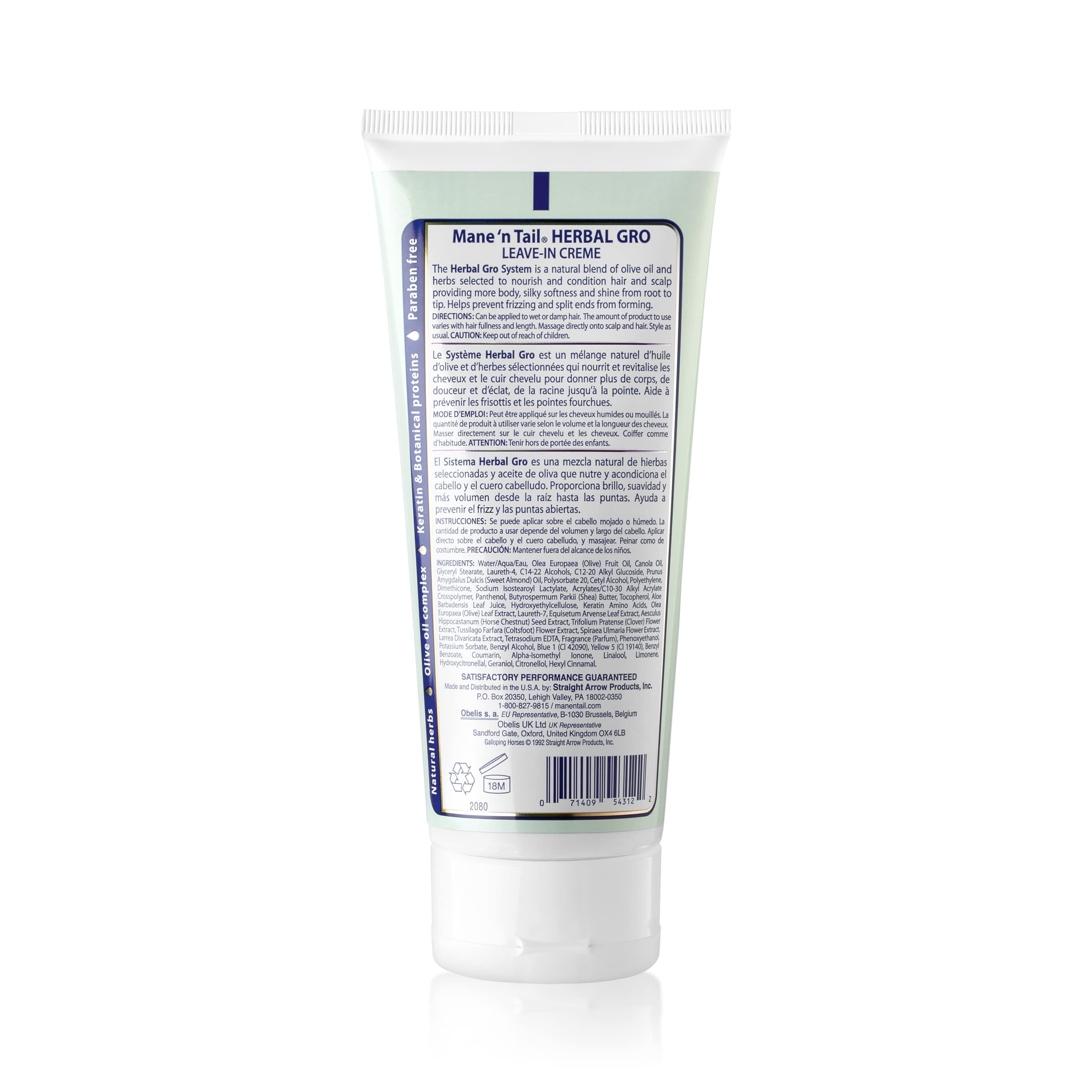 Mane 'n Tail Herbal Gro leave-in creme hair-shine demonstrates added gloss