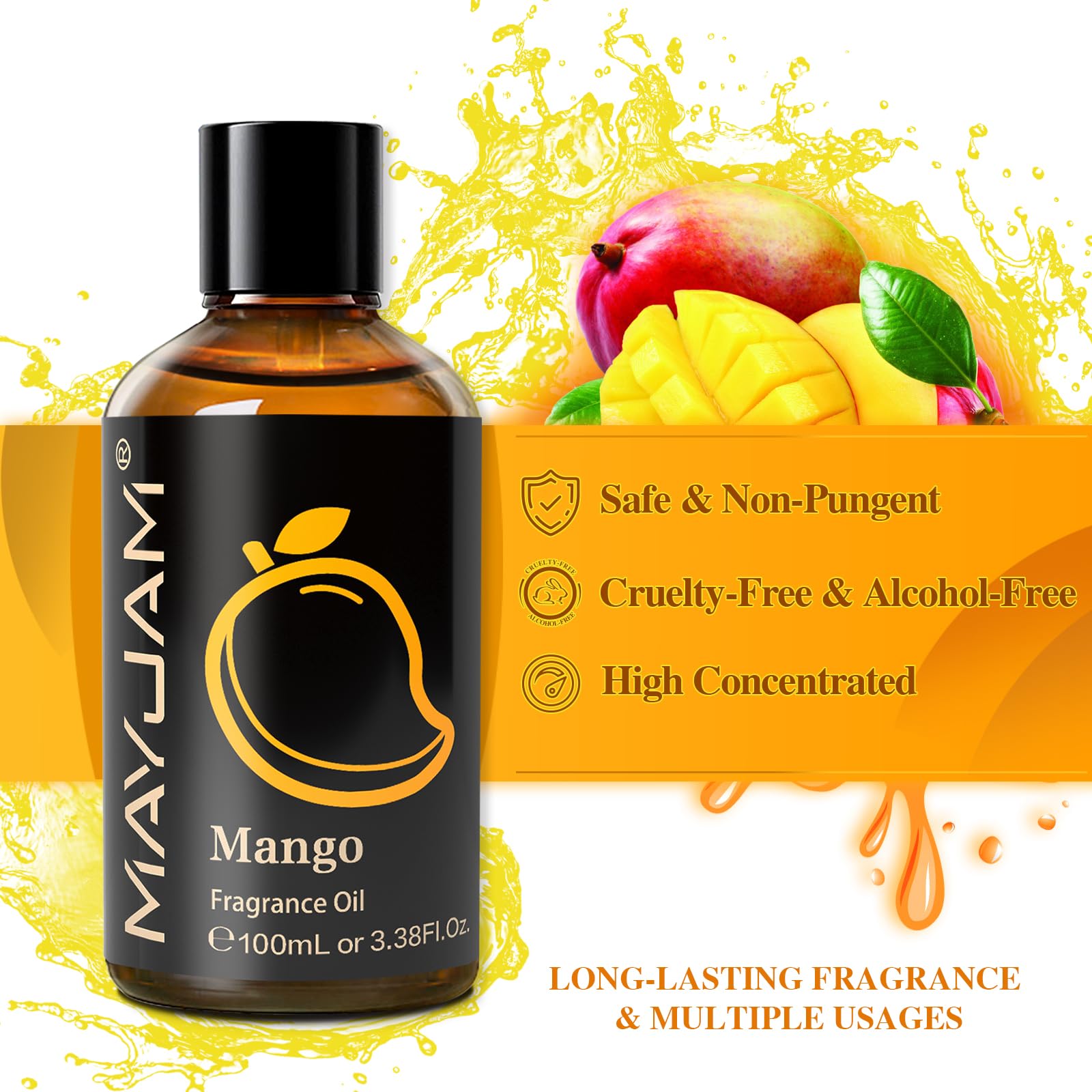 Diffuser-ready Mango Fragrance Oil for home scent