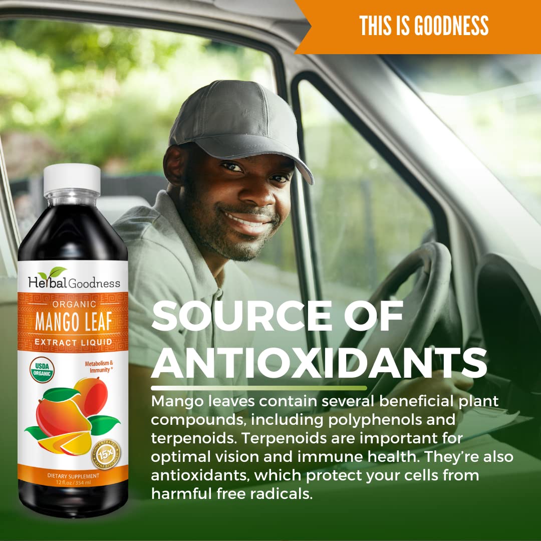 Label reading Mangifera Indica mango leaf extract
