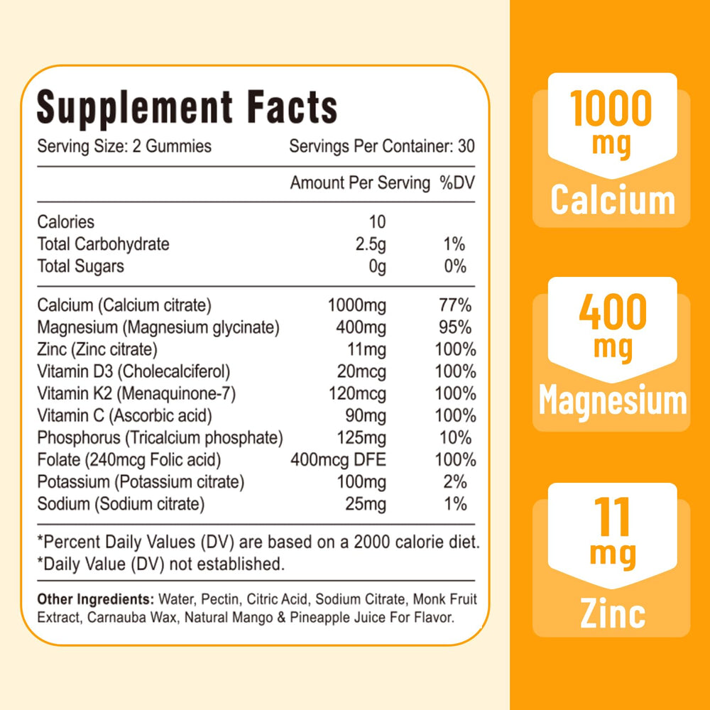 Mango pineapple flavored gummy close-up