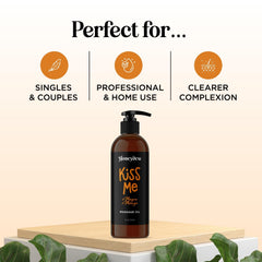Close-up of massage oil texture