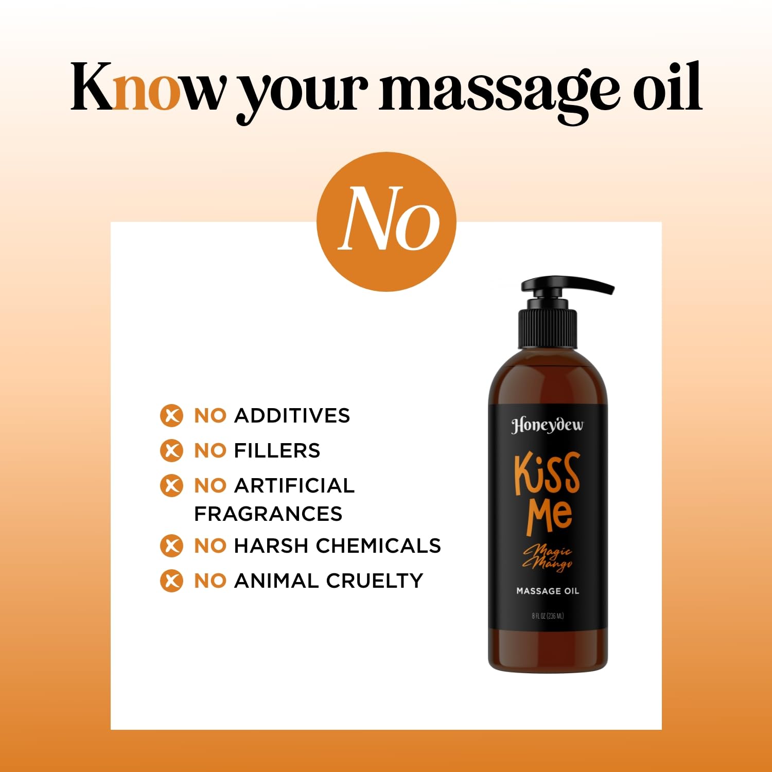Ingredients including jojoba and sweet almond oil