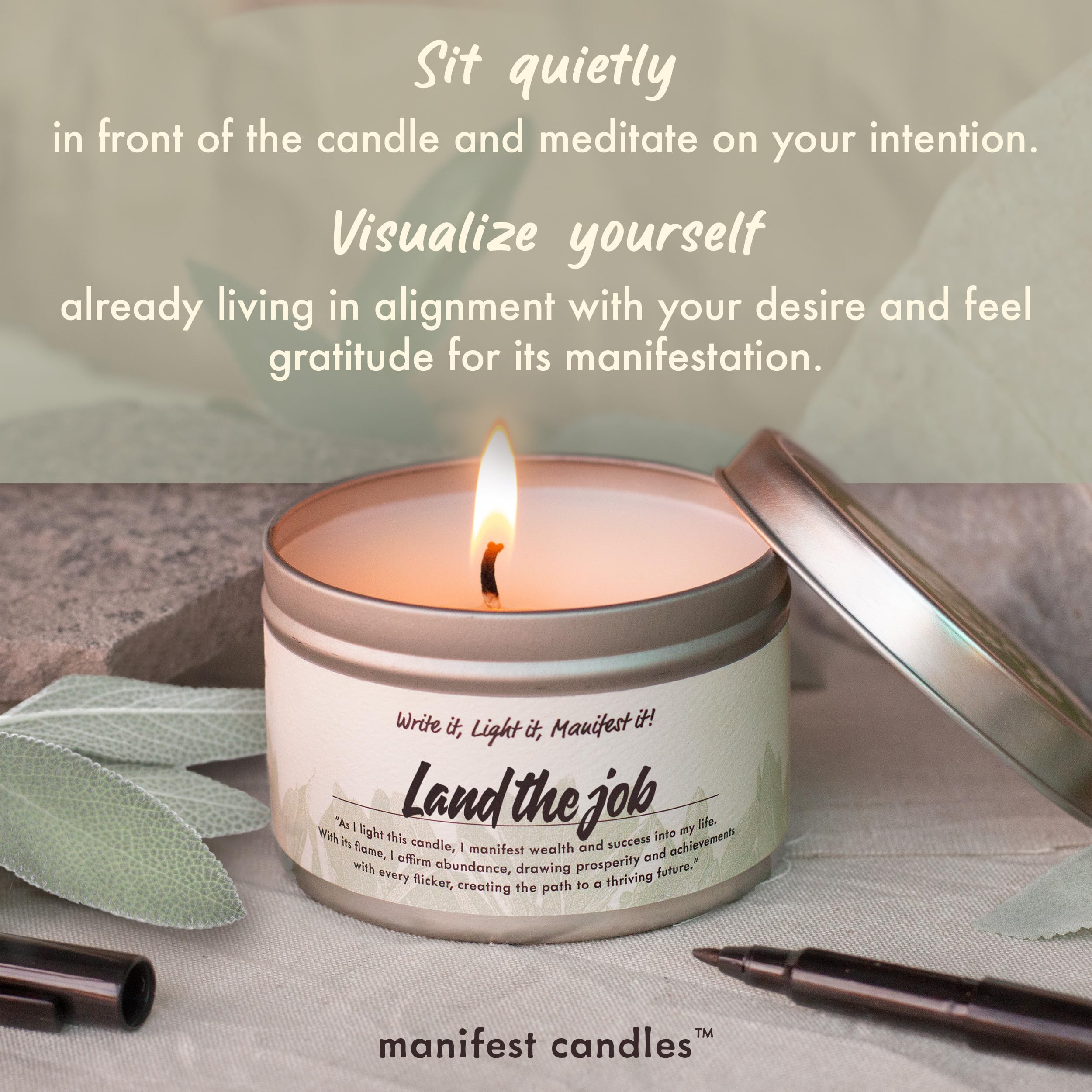 Candle packaging and product box setup