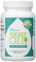 Manitoba Harvest Hemp Oil 1000 mg Softgel Capsules – 60 Count, 2 Pack