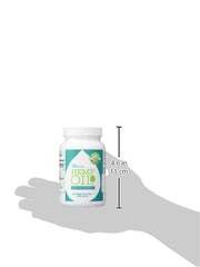 Close-up of hemp oil softgel capsules (1000 mg)