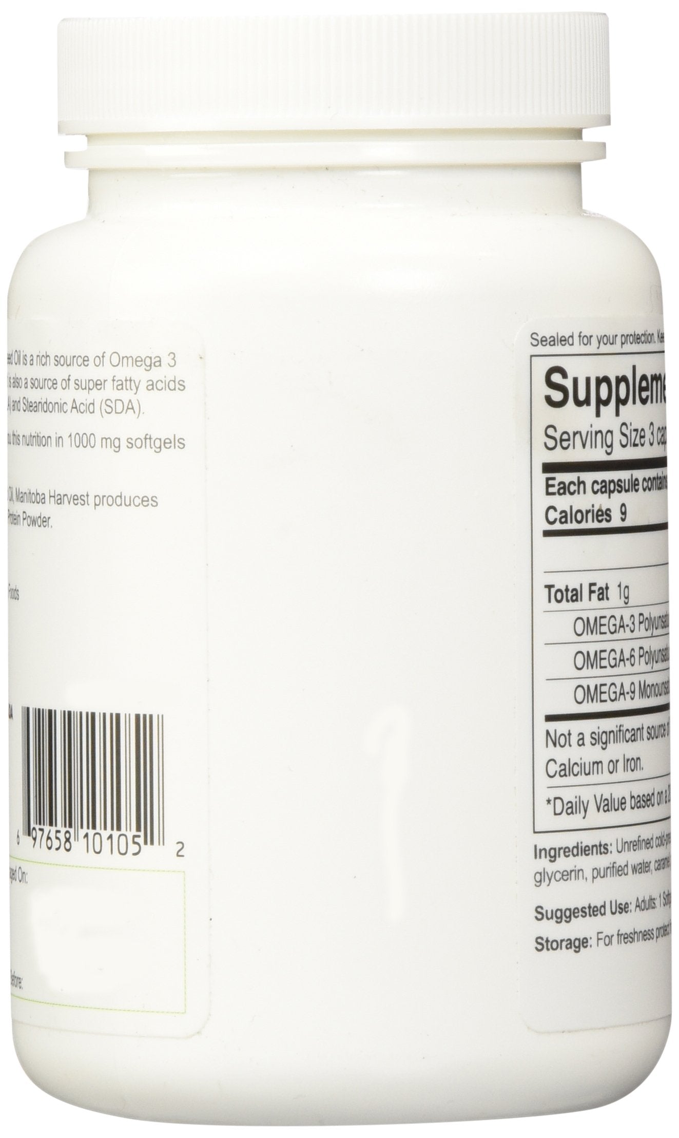 Close-up of hemp oil softgel capsules
