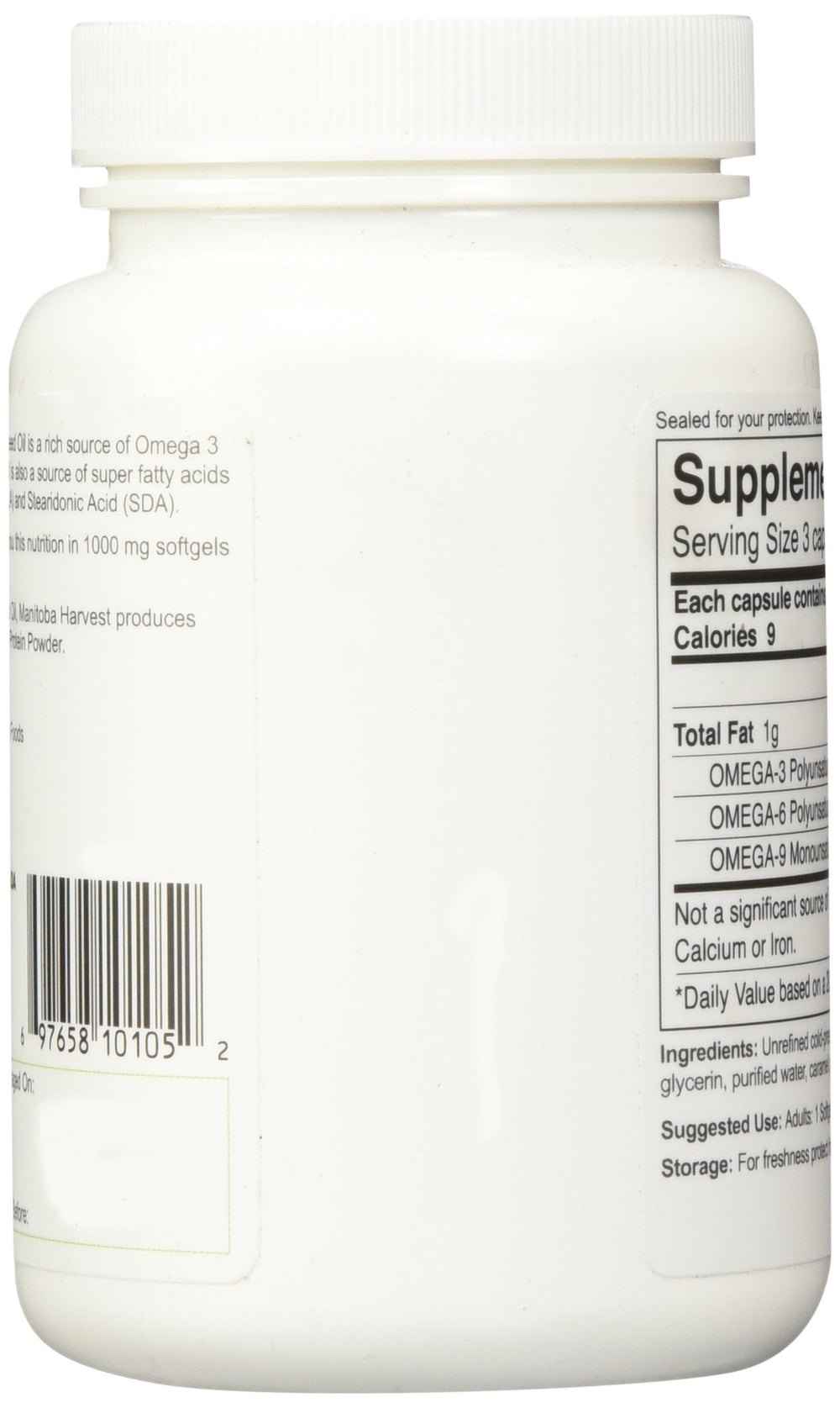 Close-up of hemp oil softgel capsules