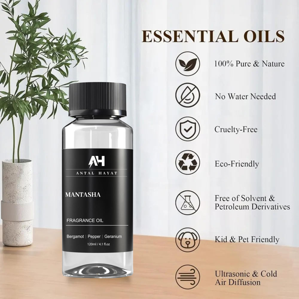 Mantasha 120ml diffuser oil packaging