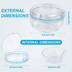 Edge shows leak-proof silicone seal
