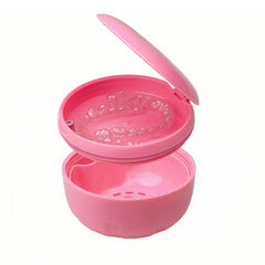 Pink Maoerdental Retainer Cleaner Case – front view