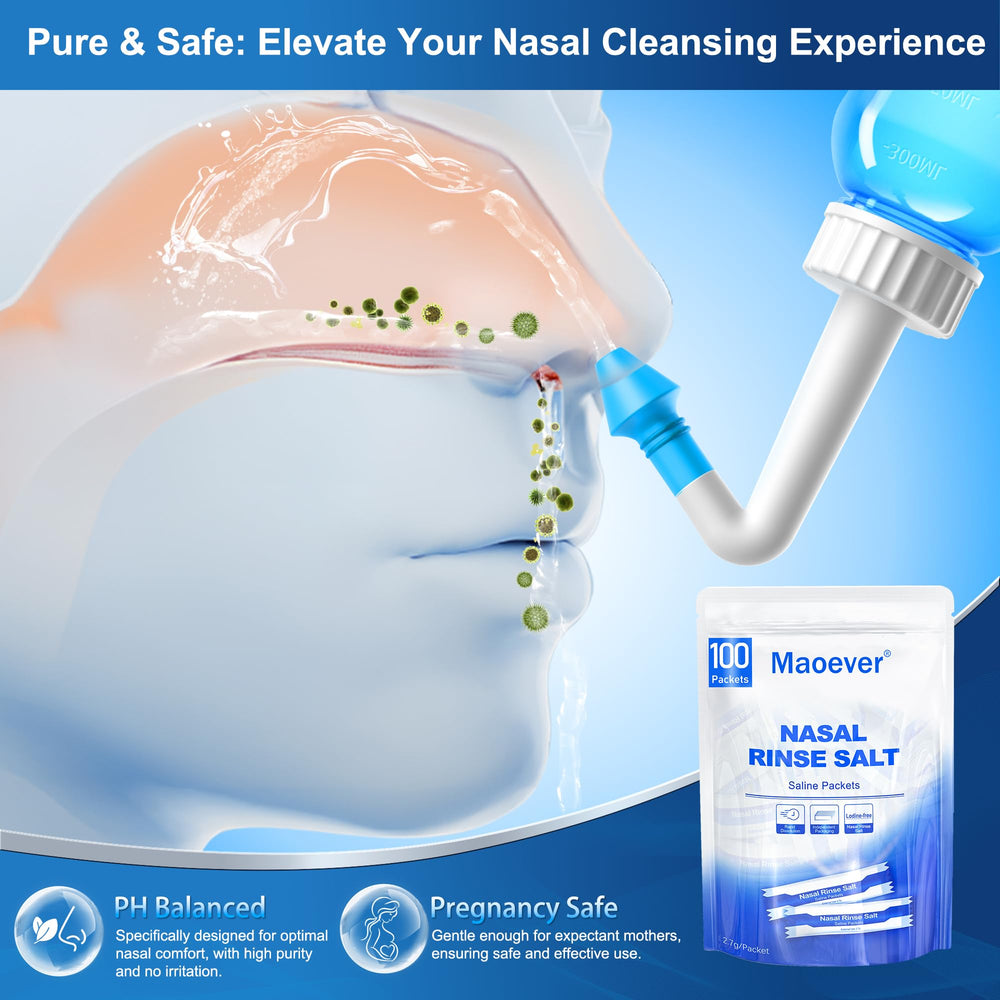 MAOEVER body-temperature water provides comfortable nasal cleansing