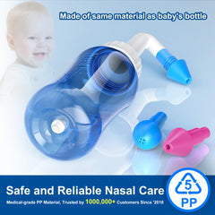 MAOEVER Neti Pot anti-backflow valve keeps rinse hygienic and reduces recontamination risk
