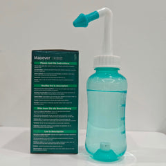 MAOEVER Neti Pot side view showing ergonomic design for comfortable use